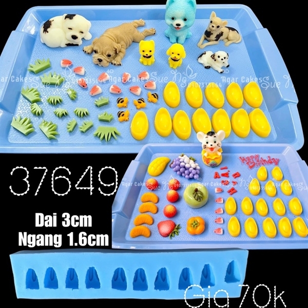 Khuôn Silicon - Động Vật - Con Thỏ Mini 10c