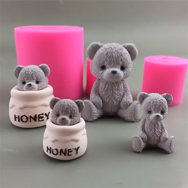 Khuôn Silicon - Động Vật - Gấu Honey 3.5cm