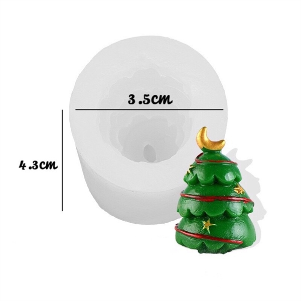 Khuôn Silicon - Cây Thông Nhỏ 4.3cm