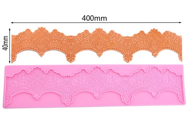 Khuôn Silicon - Viền Mảng Họa Tiết - Ren Gờ Uốn 40x4cm