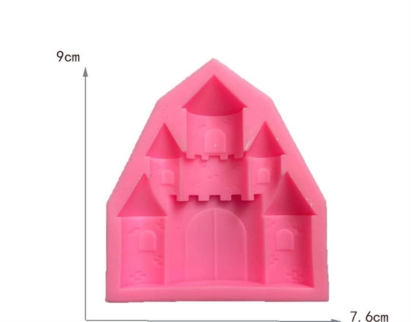 Khuôn Silicon - Lâu Đài - Tòa 9cm