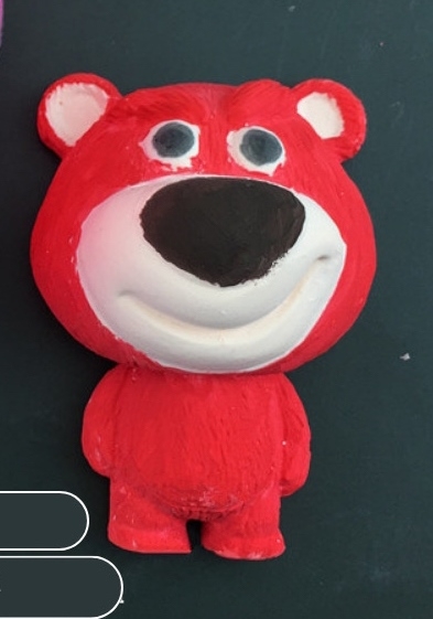 Khuôn Silicon - Động Vật - Gấu Dâu Hồng