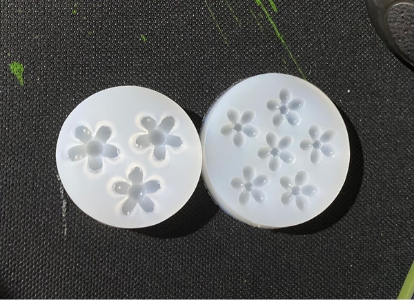 Khuôn Silicon - Hoa Cúc Dẹp 3c 6c Set 2 - 1.9-2.6cm