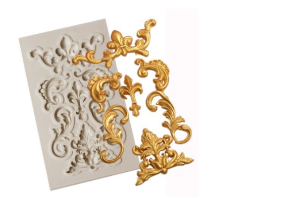 Khuôn Silicon - Viền Họa Tiết - Họa Tiết Cong 7c