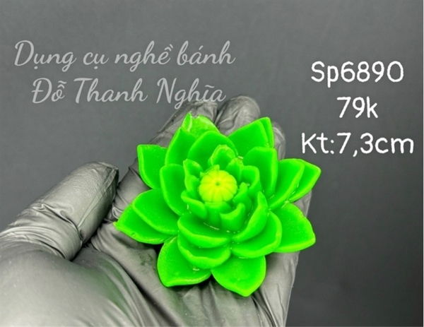 Khuôn Silicon - Hoa Cúc - Cánh Thẳng Nhụy - 7.3cm