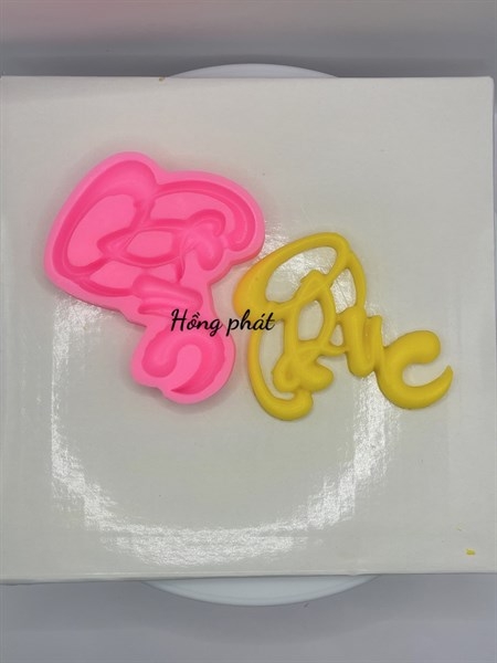 Khuôn Silicon - Chữ Thư pháp - HP - Phúc