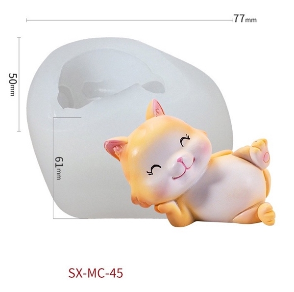 Khuôn Silicon - Động Vật - Mèo 45