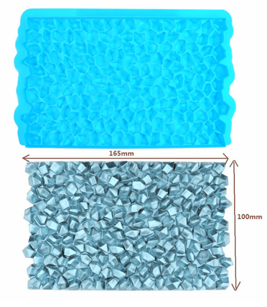 Khuôn Silicon - Viền Mảng Họa Tiết - Tinh Thạch 16.5x10cm