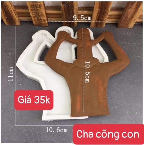 Khuôn Silicon - Cha Cõng Con
