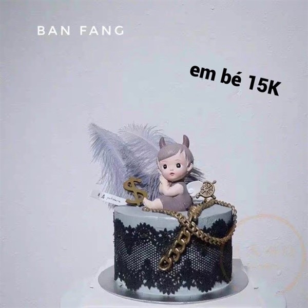 Tượng Thiên Thần - Tiên - Búp Bê Nhựa - PKD - Set 2 - Cặp Bé Ngồi