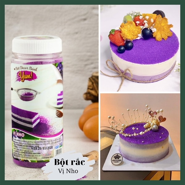 Bột Màu Thiên Nhiên Rắc Bánh