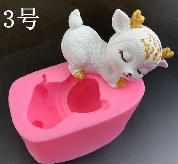 Khuôn Silicon - Động Vật - Hươu Nai Tuần Lộc Noel - Chu Đít