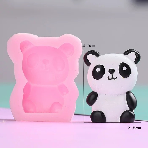 Khuôn Silicon Động Vật Gấu Trúc 4.5cm