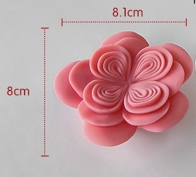 Khuôn Silicon - Hoa Hồng Nở - Hồng Anh Vòng 8.1cm