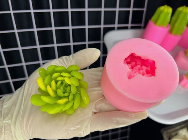 Khuôn Silicon - Sen Đá TIA - Cánh Tia Xoay 6.5cm