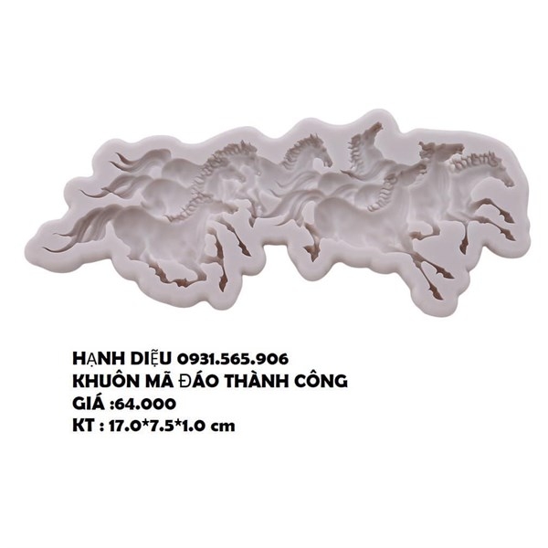 Khuôn Silicon - Động Vật - Ngựa - Mã Đáo