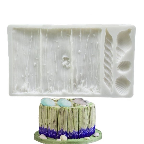 Khuôn Silicon - Viền Mảng Họa Tiết - Gỗ Sợi Thừng 10.5x17cm