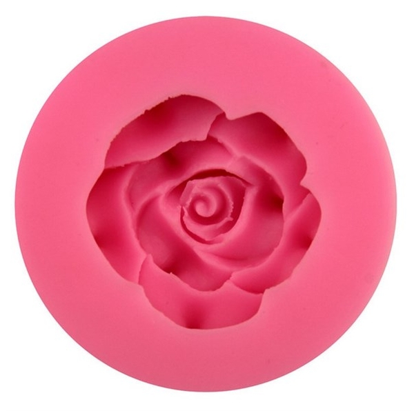 Khuôn Silicon - Hoa Hồng Nở - 3.8cm - Cánh Nhọn