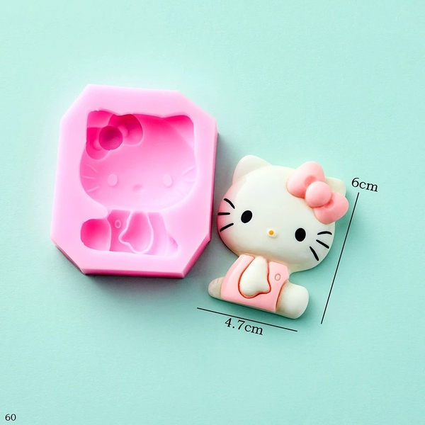 Khuôn Silicon - Mèo Kitty - Mẫu 5