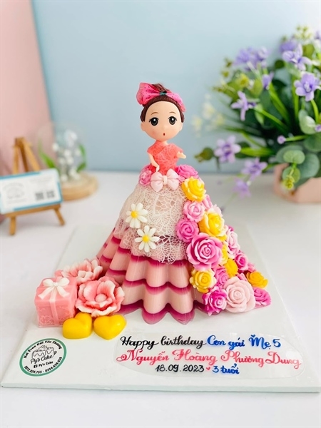 Khuôn Nhựa HPL - Váy Búp Bê Bó Hoa - RC05 22x11cm