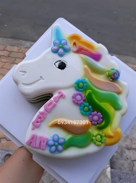 Khuôn Silicon - Động Vật - Ngựa - Vĩ Unicorn Lớn