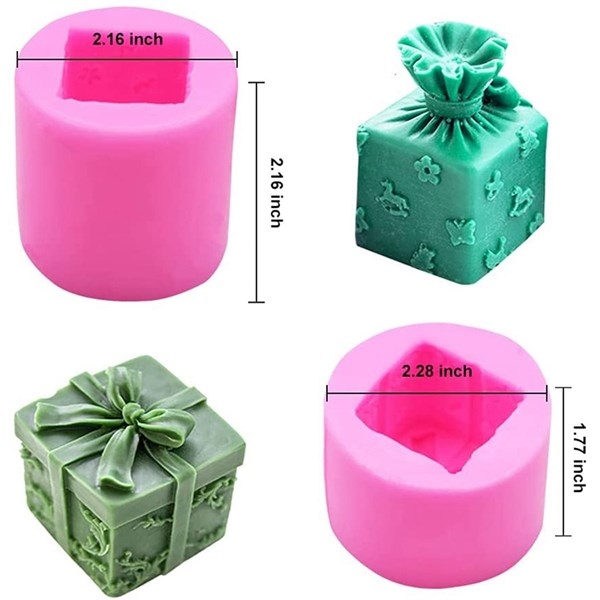 Khuôn Silicon - Hộp Quà - Nơ Gói HOT - 5.5cm