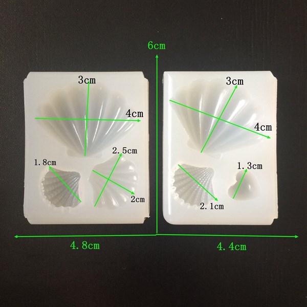 Khuôn Silicon - Biển - Sò - 2-4cm - 3c