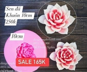 Khuôn Silicon - Sen Đá Nở - 10cm - Đại Đóa -sl150k