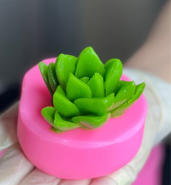 Khuôn Silicon - Sen Đá TIA - CÁNH TIA NHỌN 6.5CM L2