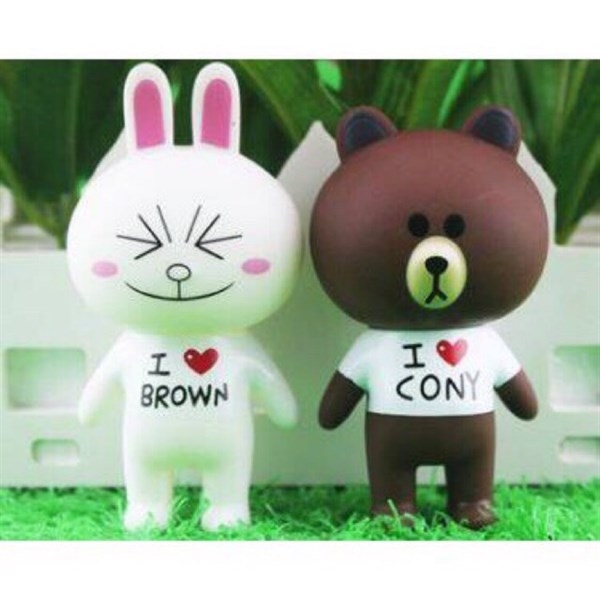 Con Gấu Nhựa - PKD - Set 2 - Nâu Trắng