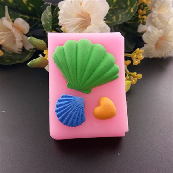 Khuôn Silicon - Biển - Sò - 1.7-3.8cm - 3c