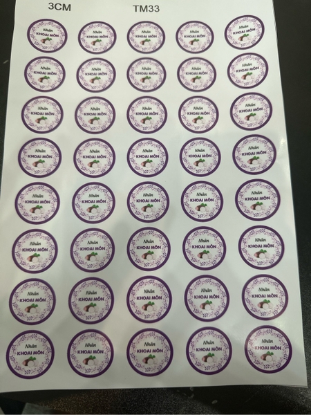 Decal Chủ Đề Trung Thu - Tem Nhân Bánh