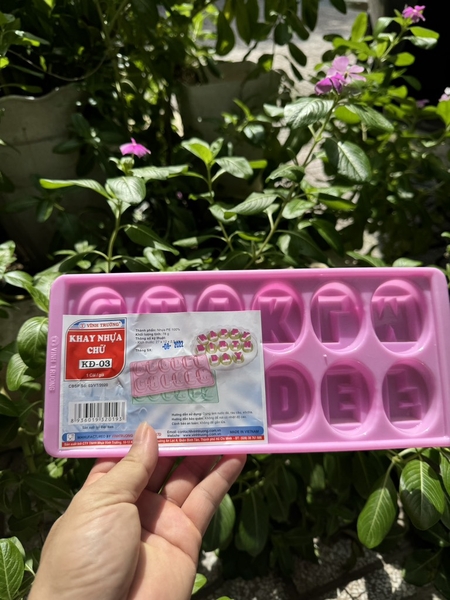 Khay Đá Nhựa VT - KD03 - Chữ Cái A Đến M