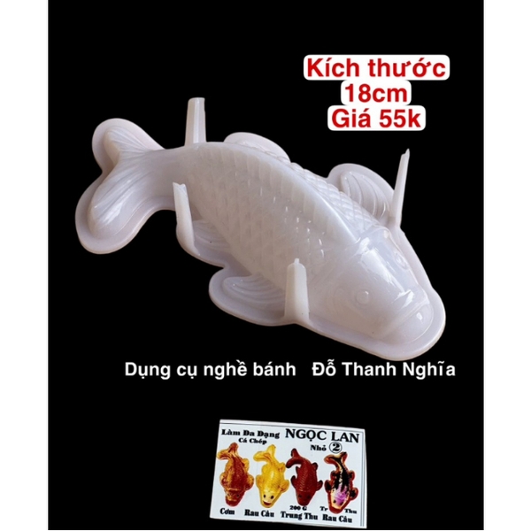 Khuôn Nhựa Cứng NL - Cá Chép - 18cm