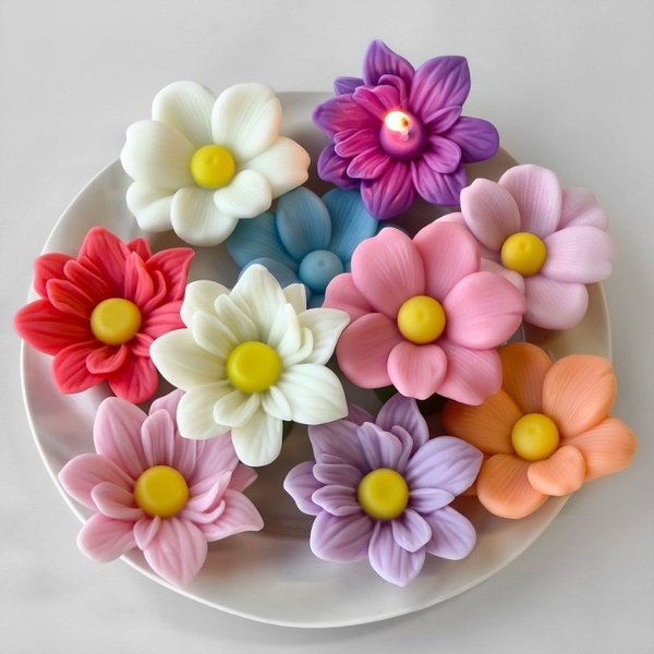 Khuôn Silicon - Hoa Cúc Phi Cánh Dày 6.5cm