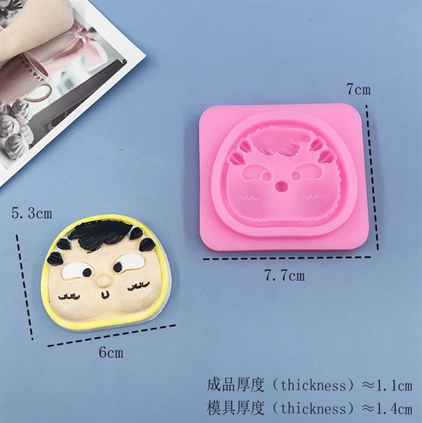 Khuôn Silicon - Mặt Em Bé - SET 4 Cuter nhỏ 5-6cm