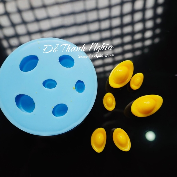 Khuôn Silicon - Thỏi Vàng - Vĩ 1.8-2.5-3cm 6c