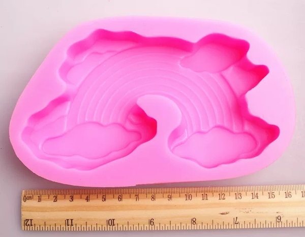 Khuôn Silicon - Bầu Trời - Cầu Vồng - 16cm