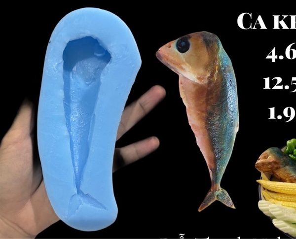 Khuôn Silicon - Món Ăn - Cá Khô - Khô To 12.5cm