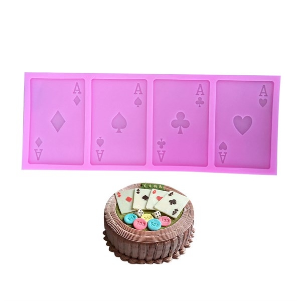 Khuôn Silicon - Thẻ Bài Set 4c