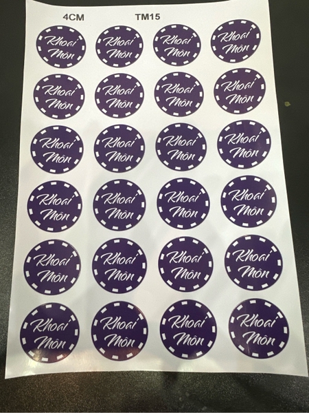 Decal Chủ Đề Trung Thu - Tem Nhân Bánh