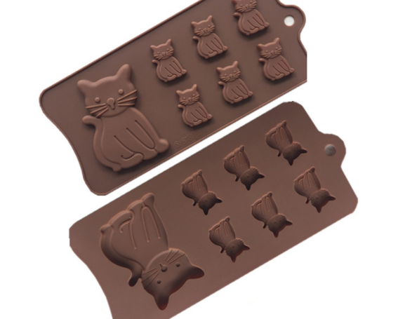 Khuôn Silicon - Động Vật - Mèo 7c Lớn Nhỏ