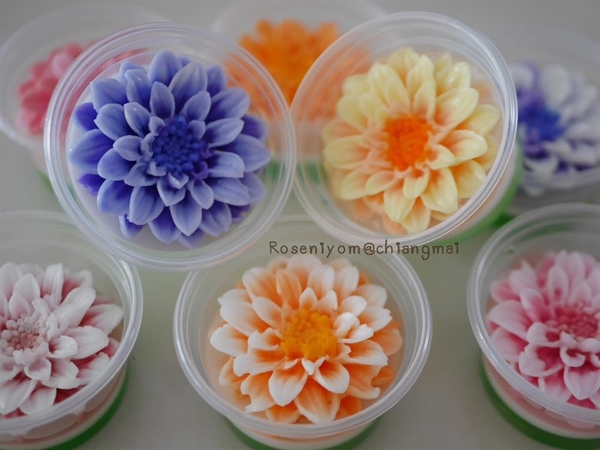 Khuôn Silicon - Hoa Thược Dược - 5.9cm - 3T - Nhụy