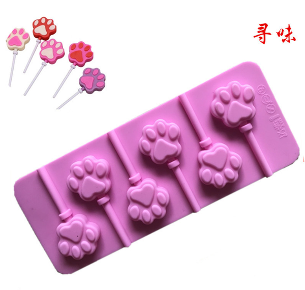 Khuôn Silicon - Kẹo - Que Mút Bàn Chân 6c