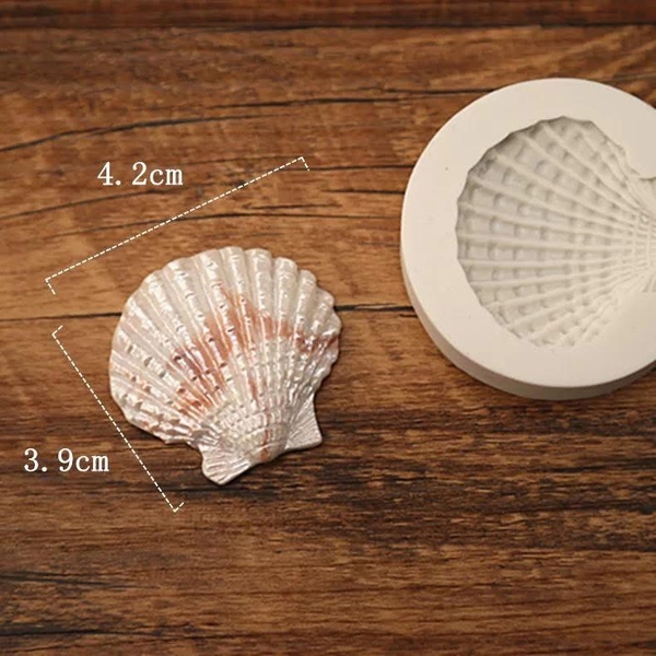 Khuôn Silicon - Sinh Vật Biển TH - Sò Biển 5.5cm