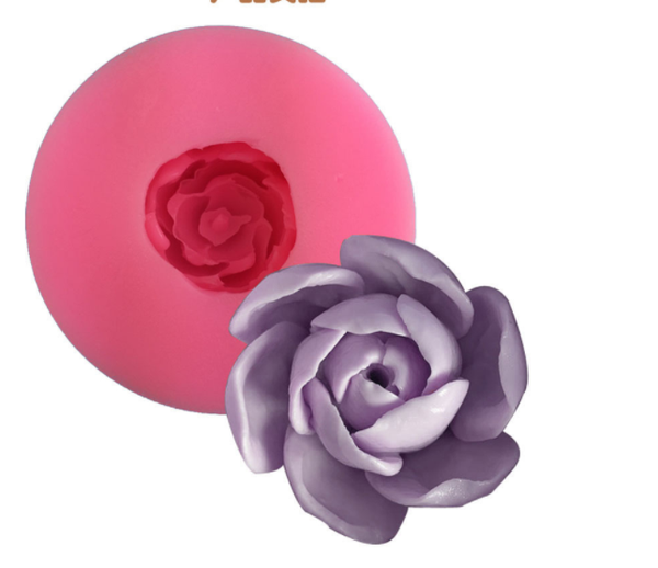 Khuôn Silicon - Hoa Cúc Xoay Cánh Cúp - 4.3cm