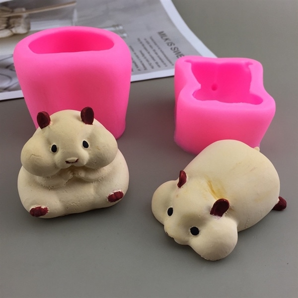 Khuôn Silicon - Động Vật - Chuột Nằm Dài