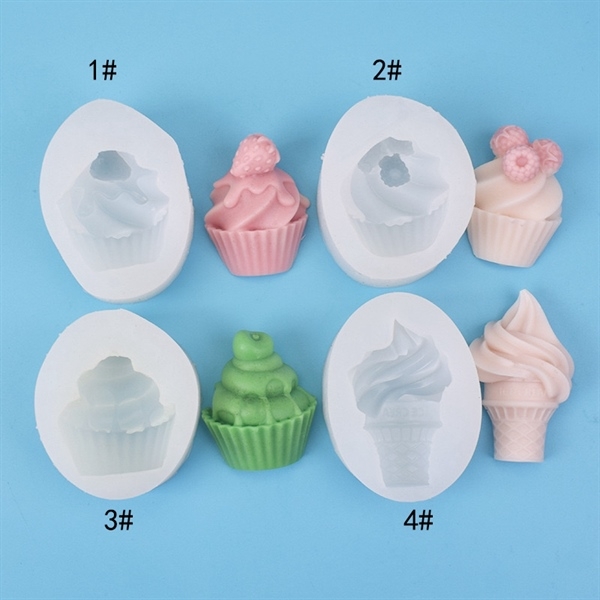 Khuôn Silicon - Cây Kem Dâu