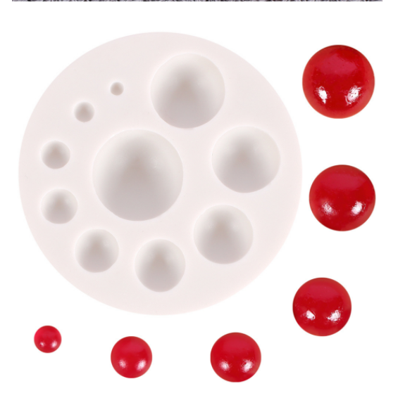 Khuôn Silicon - Chấm - Bi - Hạt Tròn - Vĩ TH 10c