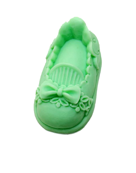 Khuôn Silicon - Em Bé Giày - Nơ Viền 7cm